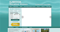 Desktop Screenshot of ezbookvacationhomes.com